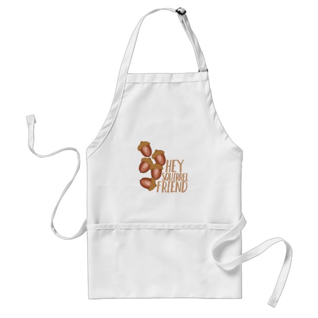 Squirrel Friend Adult Apron (Front)