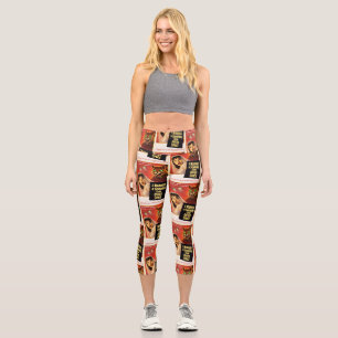 Squirrel from Outer Space Capri Leggings