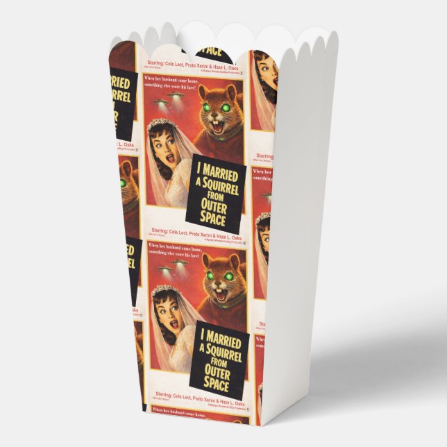 Squirrel from Outer Space Favor Boxes (Back)