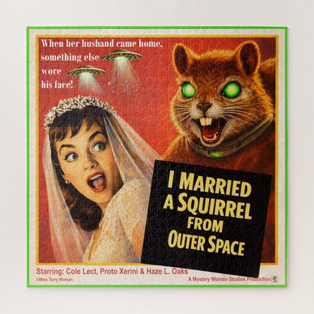 Squirrel from Outer Space Jigsaw Puzzle (Vertical)