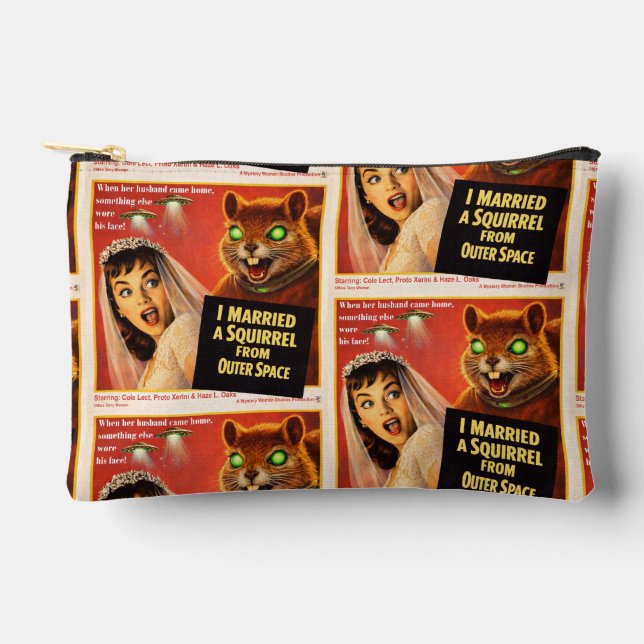 Squirrel from Outer Space Parody Accessory Pouch (Front)