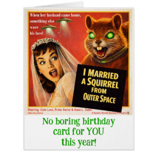 Squirrel from Outer Space Parody Cards