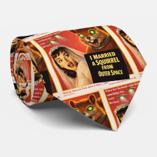 Squirrel from Outer Space Parody Neck Tie