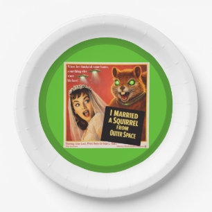 Squirrel from Outer Space Parody Paper Plates