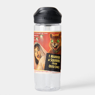 Squirrel from Outer Space Parody Water Bottle
