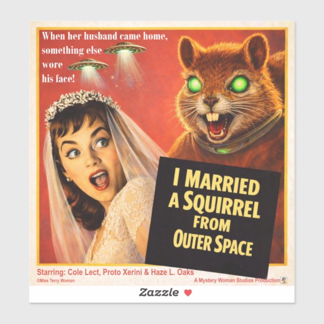 Squirrel from Outer Space Sticker (Sheet)
