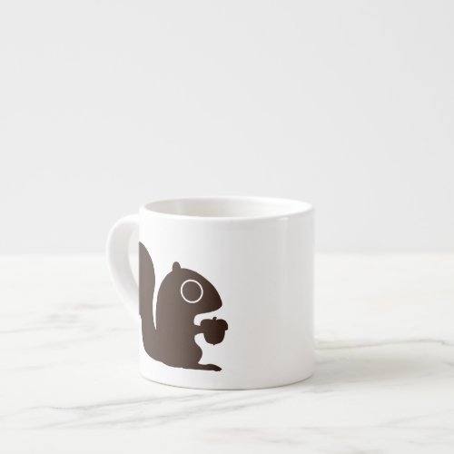 Squirrel Fueled by Espresso  Cute Custom Espresso Cup