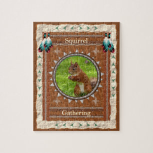 Squirrel Gathering Energy Jigsaw Puzzle