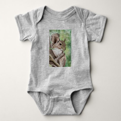 Squirrel Gender Neutral Infant Outfit Baby Bodysuit
