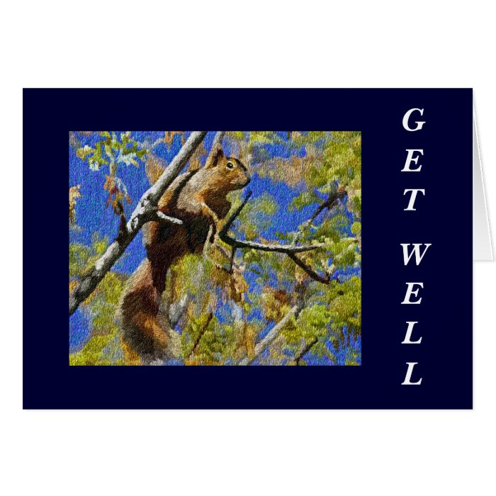 Squirrel Get Well Card