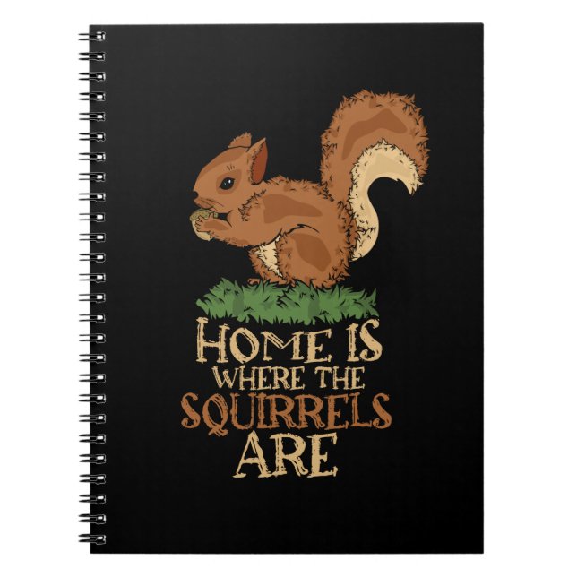 Squirrel Gift Men Squirrel Lover Women Squirrel Notebook (Front)