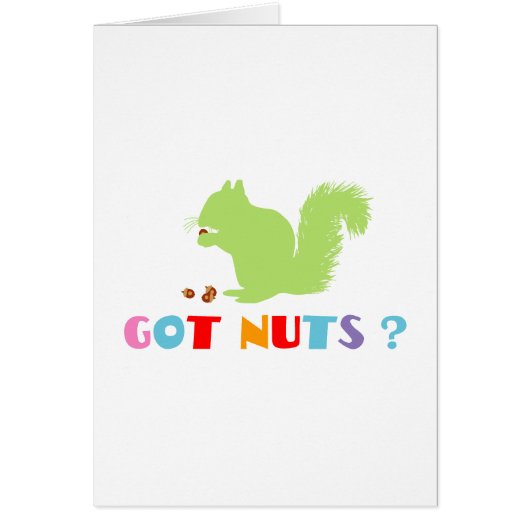 Squirrel Got Nuts? Cards (Front)