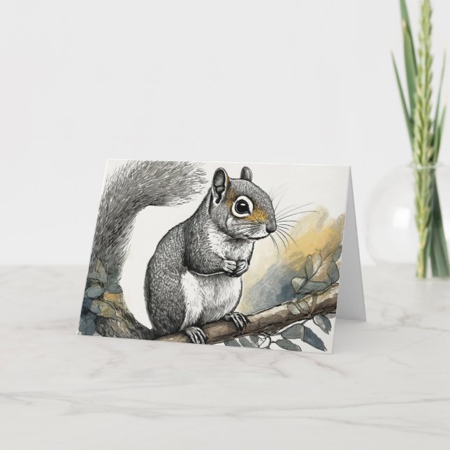 Squirrel Greeting card (Front)