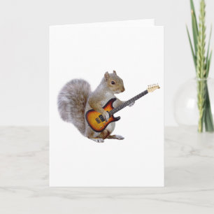Squirrel Guitar Card