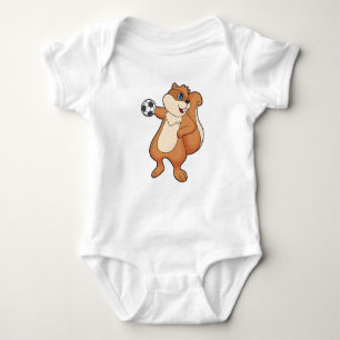 Squirrel Handball player Handball Baby Bodysuit