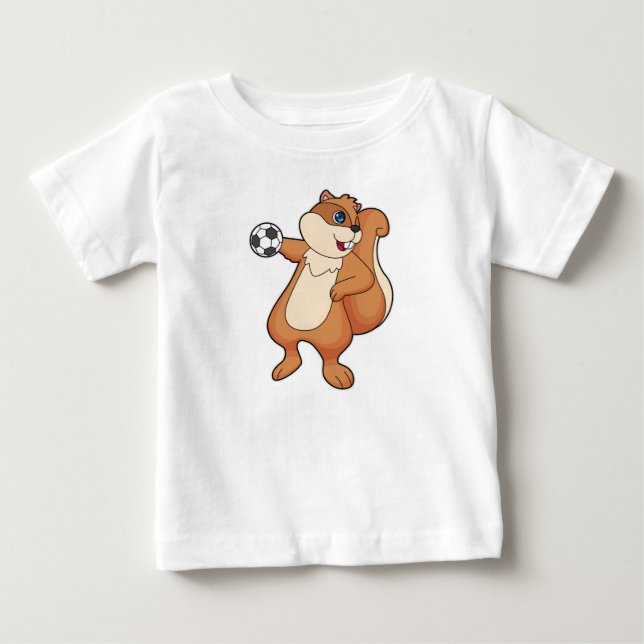 Squirrel Handball player Handball Baby T-Shirt (Front)