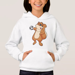 Squirrel Handball player Handball Hoodie