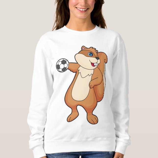 Squirrel Handball player Handball Sweatshirt (Front)
