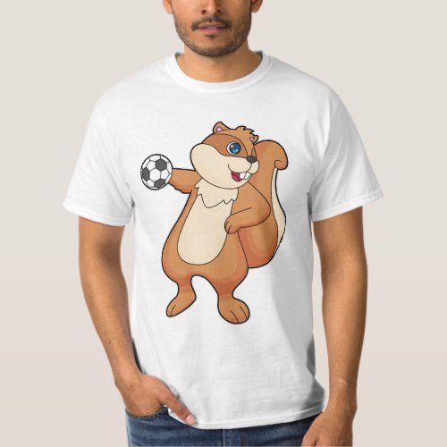 Squirrel Handball player Handball T_Shirt