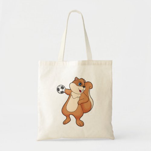 Squirrel Handball player Handball Tote Bag