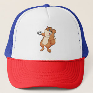 Squirrel Handball player Handball Trucker Hat