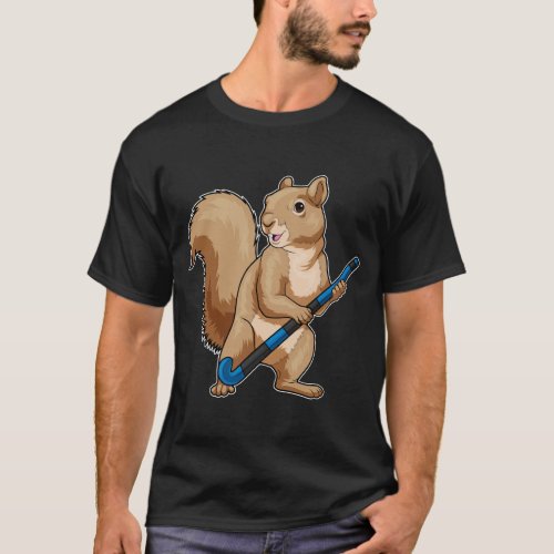 Squirrel Hockey Hockey stick T_Shirt