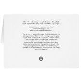 Squirrel Holding Daisy Cards (Back Horizontal)