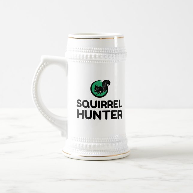 SQUIRREL HUNTER BEER STEIN (Left)