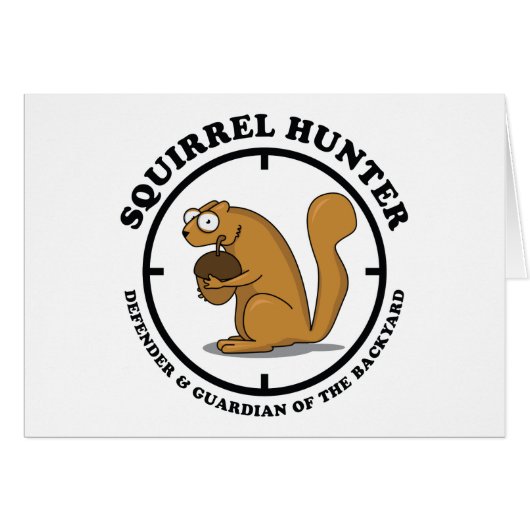 Squirrel Hunter Cards (Front Horizontal)