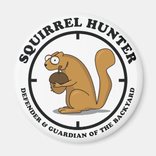 Squirrel Hunter Magnet