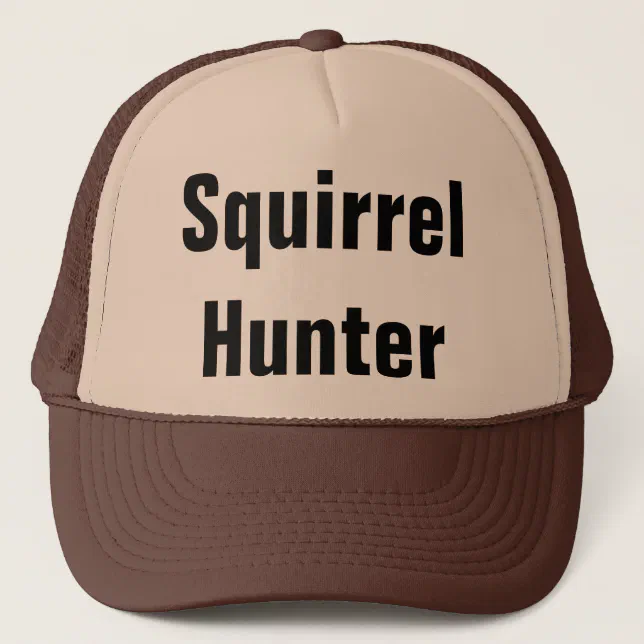 Squirrel Hunter Trucker Hat Zazzle