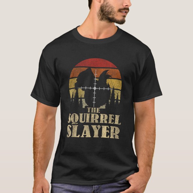 Squirrel Hunting Gift Forest Animal Squirrel T-Shirt (Front)