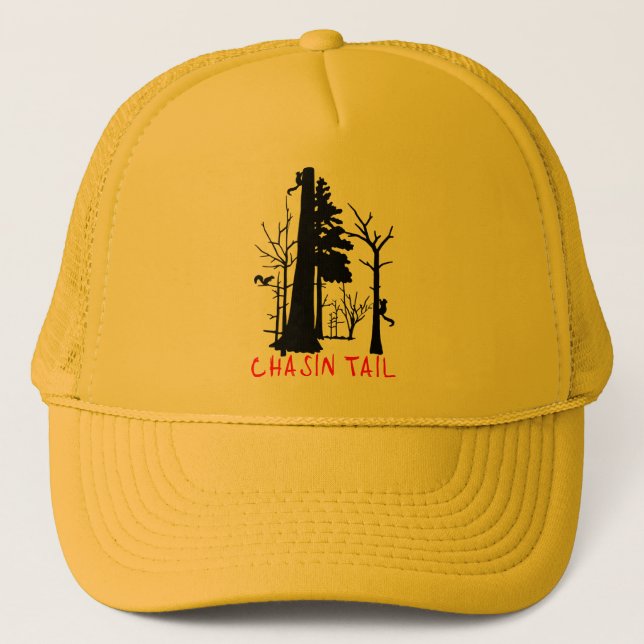 SQUIRREL HUNTING TRUCKER HAT (Front)