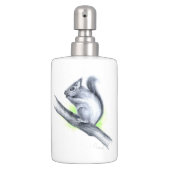 squirrel II Soap Dispenser And Toothbrush Holder (Front)