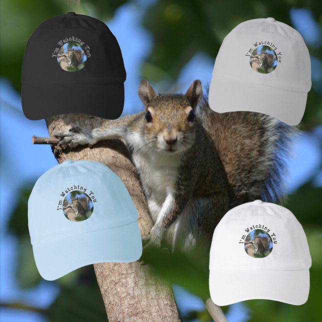 Squirrel I'm Watching You Wildlife Hat (Creator Uploaded)