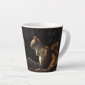 Squirrel in a Patch of Sunlight Latte Mug