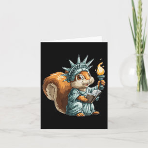 Squirrel In Liberty Statue Costume For Boys And Gi Card