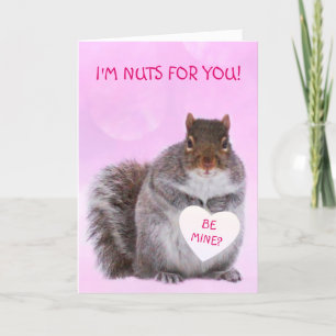 Squirrel In Love Valentine's Day Holiday Card