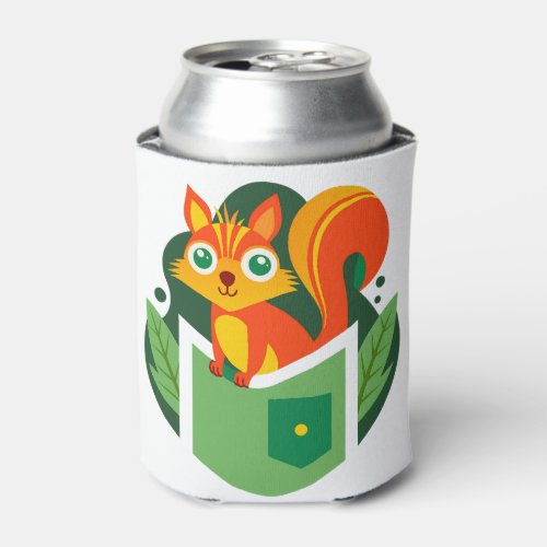  Squirrel in Pocket Can Cooler