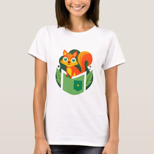  Squirrel in Pocket T_Shirt