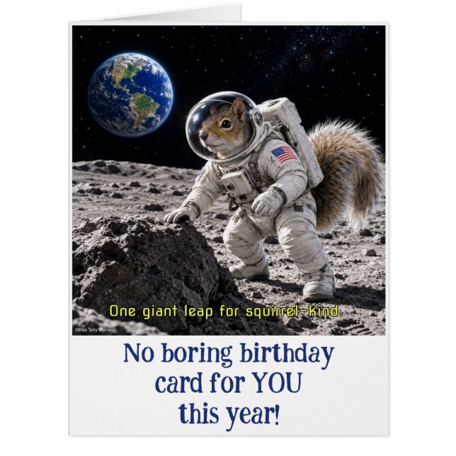 Squirrel in Space Cards (Front)