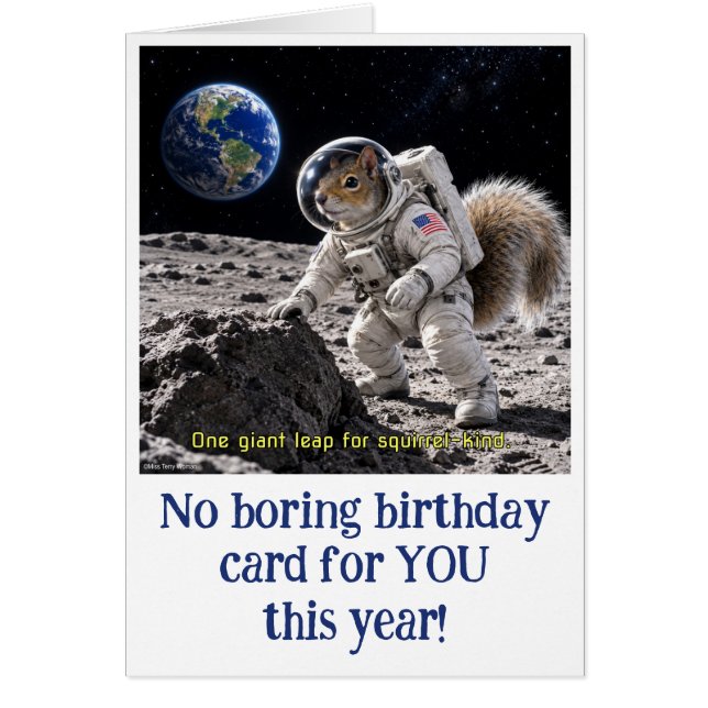 Squirrel in Space Cards (Front)