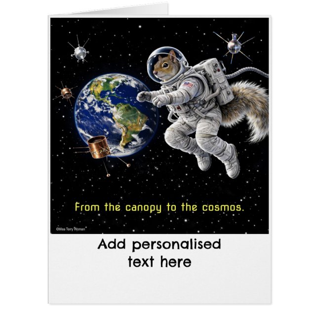 Squirrel in Space Cards (Front)