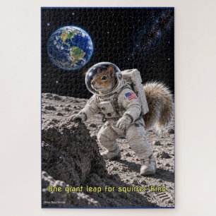 Squirrel in Space Jigsaw Puzzle