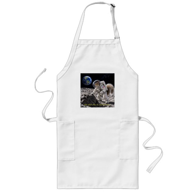 Squirrel in Space Long Apron (Front)