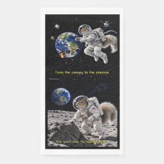 Squirrel in Space Paper Guest Towels