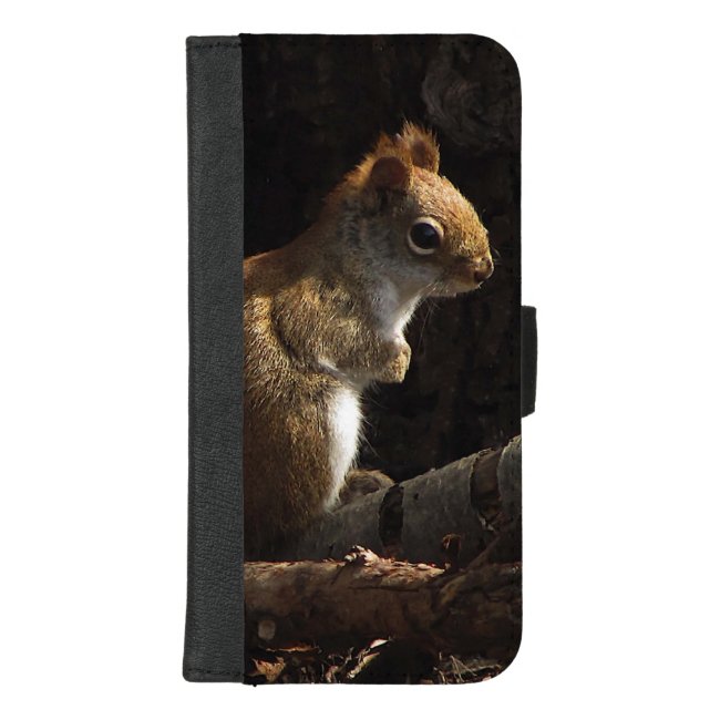 Squirrel in Sunlight iPhone 8/7 Plus Wallet Case