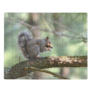 Squirrel In The Forest Jigsaw Puzzle