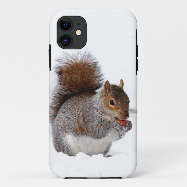 Squirrel in the Snow Case-Mate iPhone Case (Back)