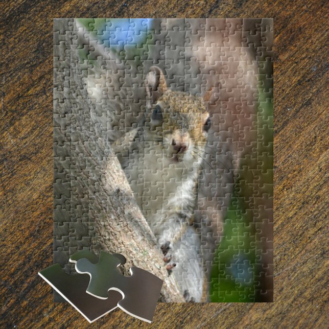 Squirrel in Tree Wildlife Photographic Jigsaw Puzzle (Creator Uploaded)